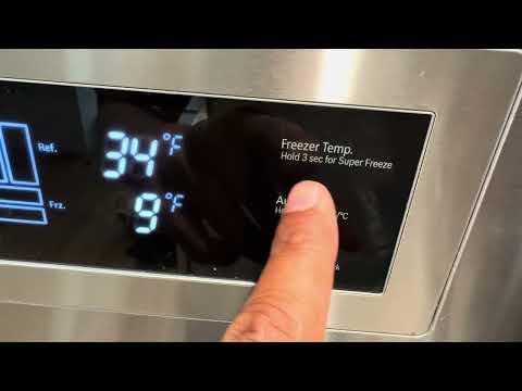 Bosch Refrigerator/Freezer – How to Turn On/Off Super Freeze