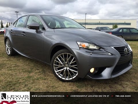 Lexus Certified Pre Owned Grey 2014 IS 250 Sport AWD Luxury with Navigation Review Airdrie Alberta