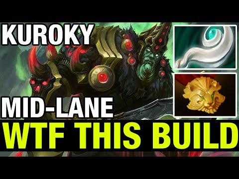 WTF THIS BUILD ?? WRAITH KING WITH EULS AND MEDALLION IN MID-LANE - Kuroky - Dota 2