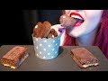 ASMR Chocolate Nut Bars Cookies Street Food Snacks Relaxing Eating Sounds No Talking V