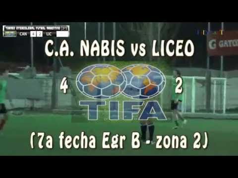 4 C A  NABIS vs LICEO 9 I 2 - 7ª fecha Egr B zona 2 - 18/09/2016