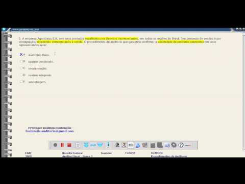 Questão 26 Auditoria Receita Federal 2009 Auditor Fiscal - Prof. Rodrigo Fontenelle