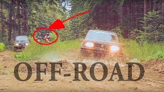 На мотоциклах и внедорожниках по бездорожью! Riding SUV and bike off-road