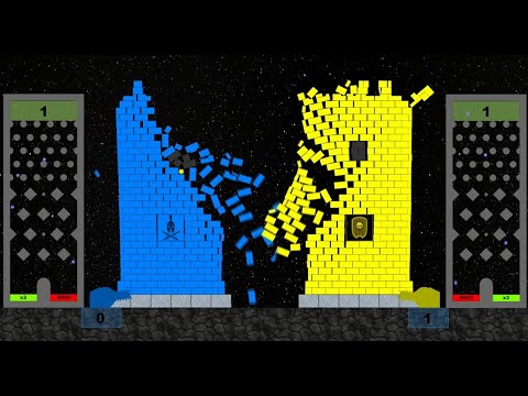 Castle Destruction The War Day 19 in Algodoo