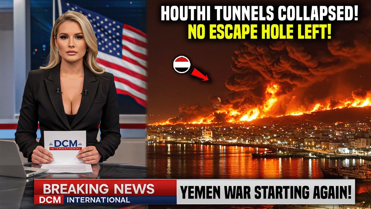 BIG MISTAKE! Houthi Leader Tried to Hide Underground — F-35 Jets Wiped Tunnels off the Map!