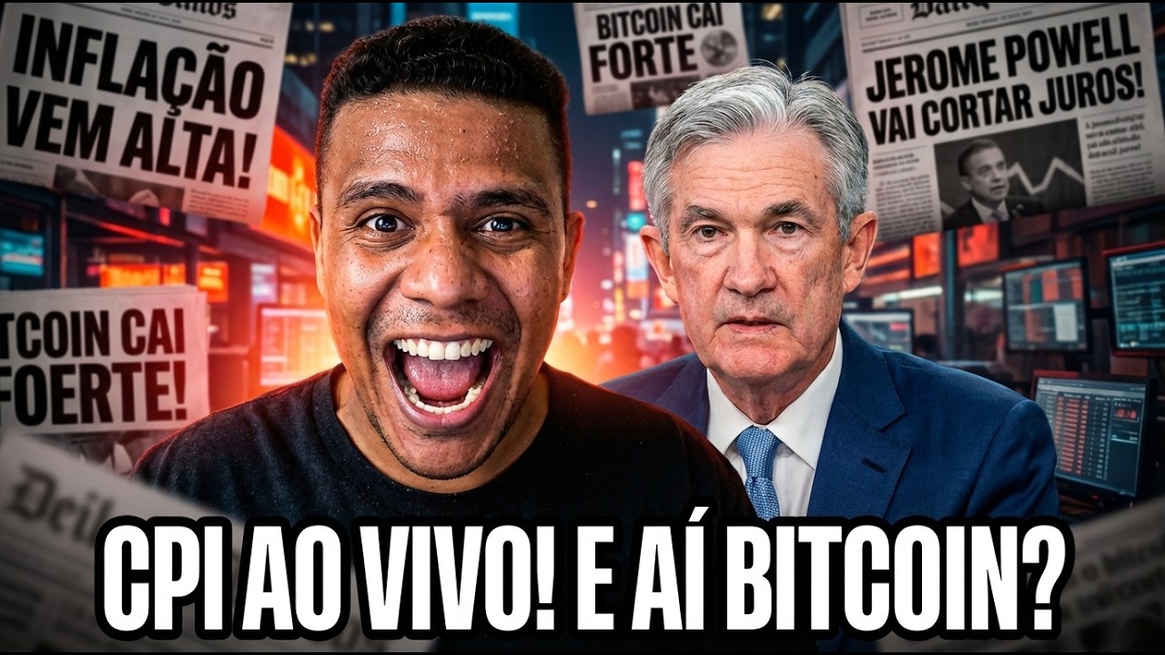 URGENTE: Bitcoin e dados de inflação CPI! Trading ao vivo - O que Está Acontecendo AGORA