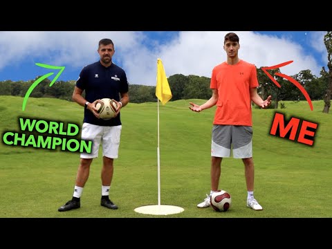 I challenged the NUMBER 1 Ranked FOOTGOLF Player to a Game without practice
