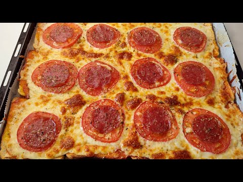 Pizza with slices of bread, for 4 euros you make a whole tray