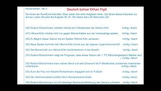 Telc B2- #50euro- #Roland -#Reitturnier- Hör-1- 3 mit lösung-Kopieren nicht gestattet