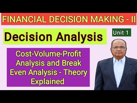 Financial Decision Making II I Decision Analysis I Unit 1 I Part 1 I Hasham Ali Khan I