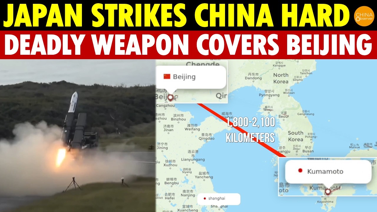 Shocking! Japan Strikes Back at China,Deploys Deadly Weapon with Range Covering China’s Largest City