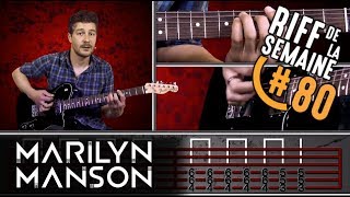 | RIFFS DE LyoGENDE | Sweet Dreams de Marylin Manson - tuto guitare