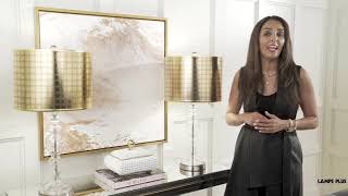 Watch A Video About the Giclee Gold Metallic Lamp Shade by Inspire Me Home Decor