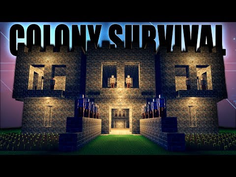 Colony Survival - UNDERGROUND BUNKER/BARRACKS. LARGEST COLONY YET - Colony Survival Gameplay Part 3