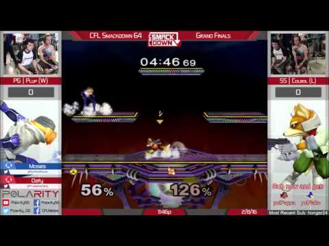 CFLS64 - PG | Plup (Sheik/Samus) vs SS | Colbol (Fox) - Grand Finals