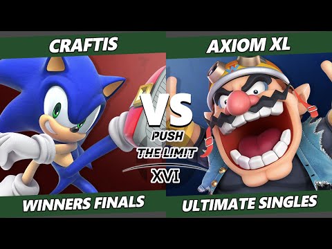 Push the Limit 16 Winners Finals - Craftis (Sonic) Vs. Axiom XL (Wario) SSBU Ultimate Tournament