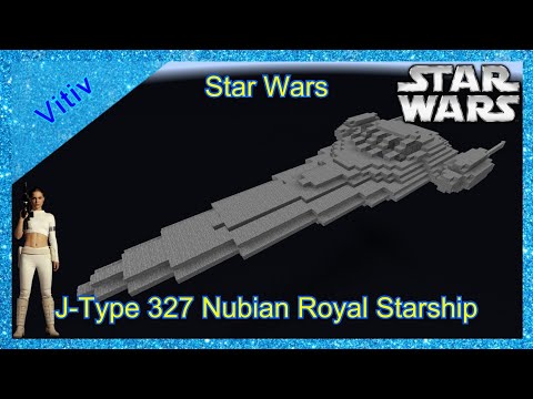 Star Wars J-Type 327 Nubian Royal Starship in Minecraft - Tutorial