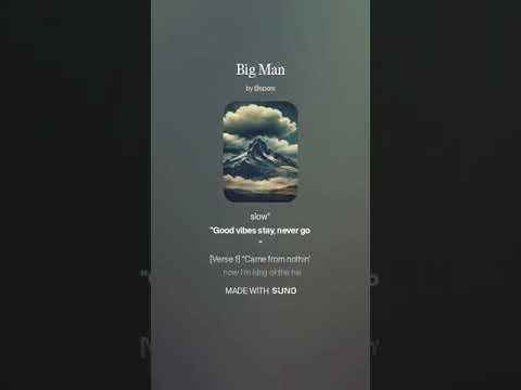 Thumbnail for Big Man video