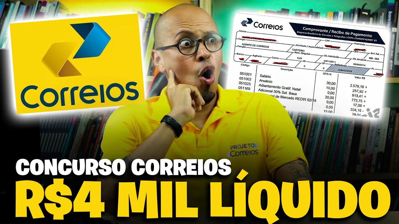 🔥REVELADO: COMO GANHAR R$4.000 LÍQUIDO CONCURSO CORREIOS 2024