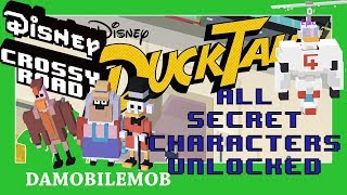 ★ DISNEY CROSSY ROAD All Ducktales Secret Characters Unlocked | Ducktales Update (December 2017)