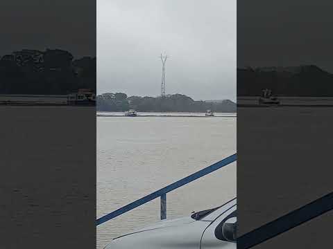 Momentos de tensão durante a cheia do Rio Jacuí em São Jerônimo-RS
