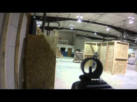 Airsoft Helmet and gun cam Facility cqb