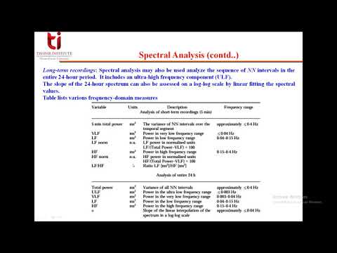 Series 2 Lecture 12 Heart rate variability spectral analysis