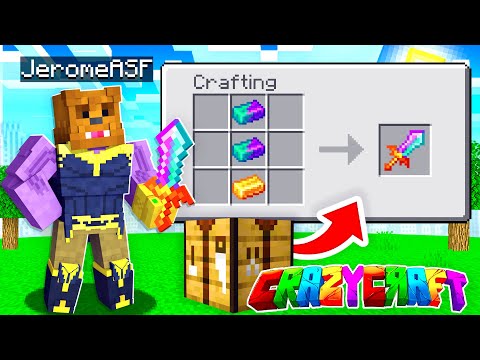 Crafting The ALLTHEMODIUM Sword In Minecraft Crazy Craft