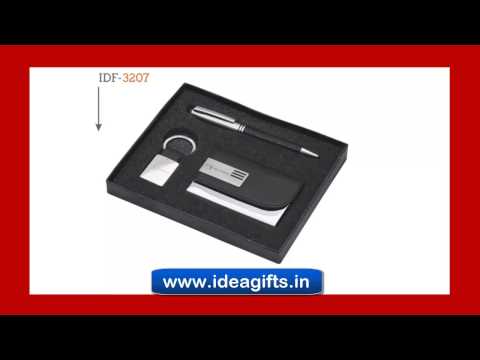 Customised ball pen and keychain gift set