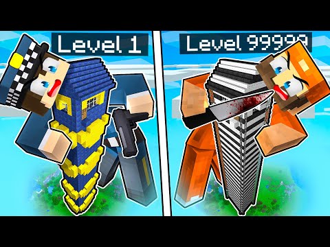 CASA ALTA POLIZIOTTO VS CASA ALTA LADRO! - MINECRAFT