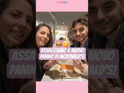 ASSAGGIAMO IL NUOVO PANINO DI MCDONALD'S!🍔😋 A voi è piaciuto?#novita #mcdonalds #burger #panino #yum