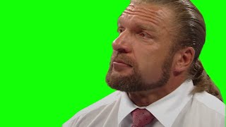 Triple H getting emotional green screen
