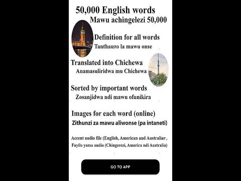 English chichewa dictionary