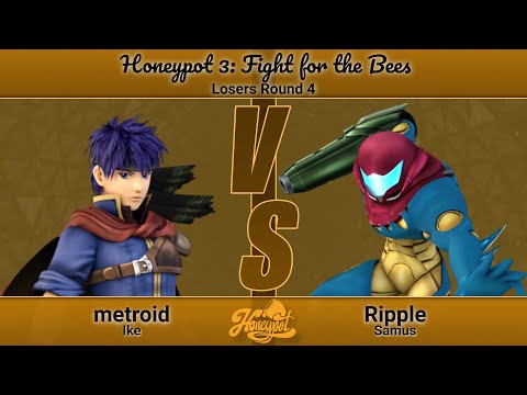 Honeypot 3 - Top 8 - Losers - Ripple (Samus) VS Metroid (Ike)
