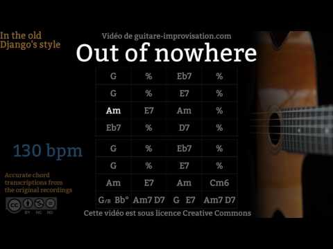 Out of Nowhere (130 bpm) - Gypsy jazz Backing track / Jazz manouche