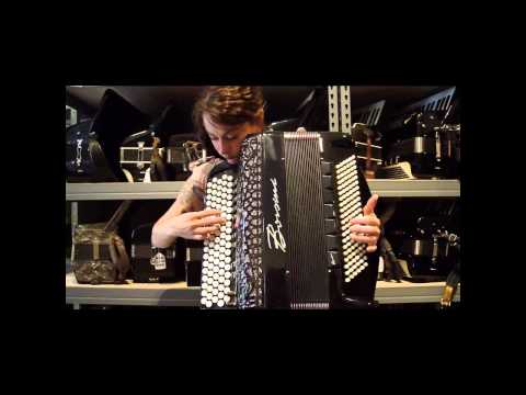 510 - Black Borsini Professional Chromatic Button Accordion C LMMM 92 120 $4499