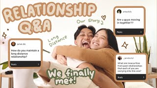 *EMOTIONAL* RELATIONSHIP Q&A: meet my boyfriend 🧡| long distance, setting boundaries,  insecurities