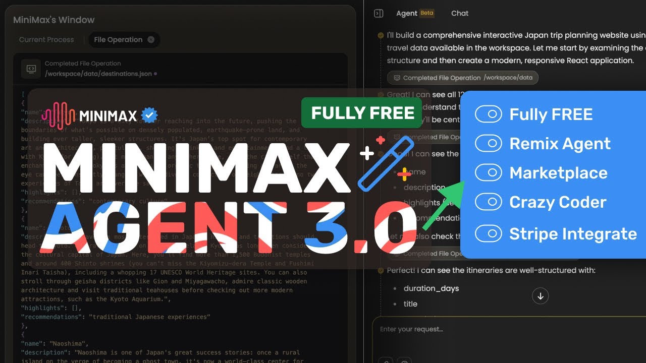 MiniMax Agent (New Upgrades & $150K Contest): This Agent just GOT CRAZY w/ Agent Marketplace & Remix