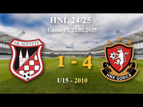 17. 2010 U15 Sesvete 1-4 Gorica, HNL 24/25, 22.02.2025 #croatiafootball #hnl