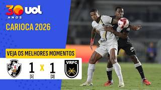 VASCO 1 [5] X [3] 1 VOLTA REDONDA - VEJA OS MELHORES MOMENTOS DO JOGO PELO CAMPEONATO CARIOCA