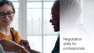 Negotiation skills for professsionals