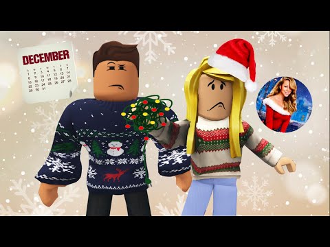 Helping Mom Decorate the Christmas Tree | Mom vs. Roblox