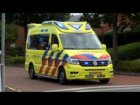 [Verkeerd adres] A1, Otaris CR Ambulances 02-119 & 02-117 passeren elkaar zoekend naar ongeval