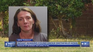 Woman in Smithfield baby remains case now in Johnston Co. jail