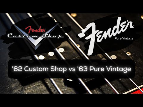 Fender Custom Shop '62 vs Pure Vintage '63 Precision Bass Pickups