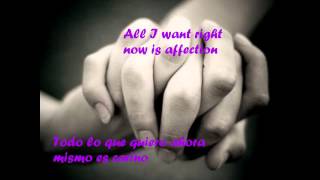 All American Rejects - Affection lyrics (English-Spanish)