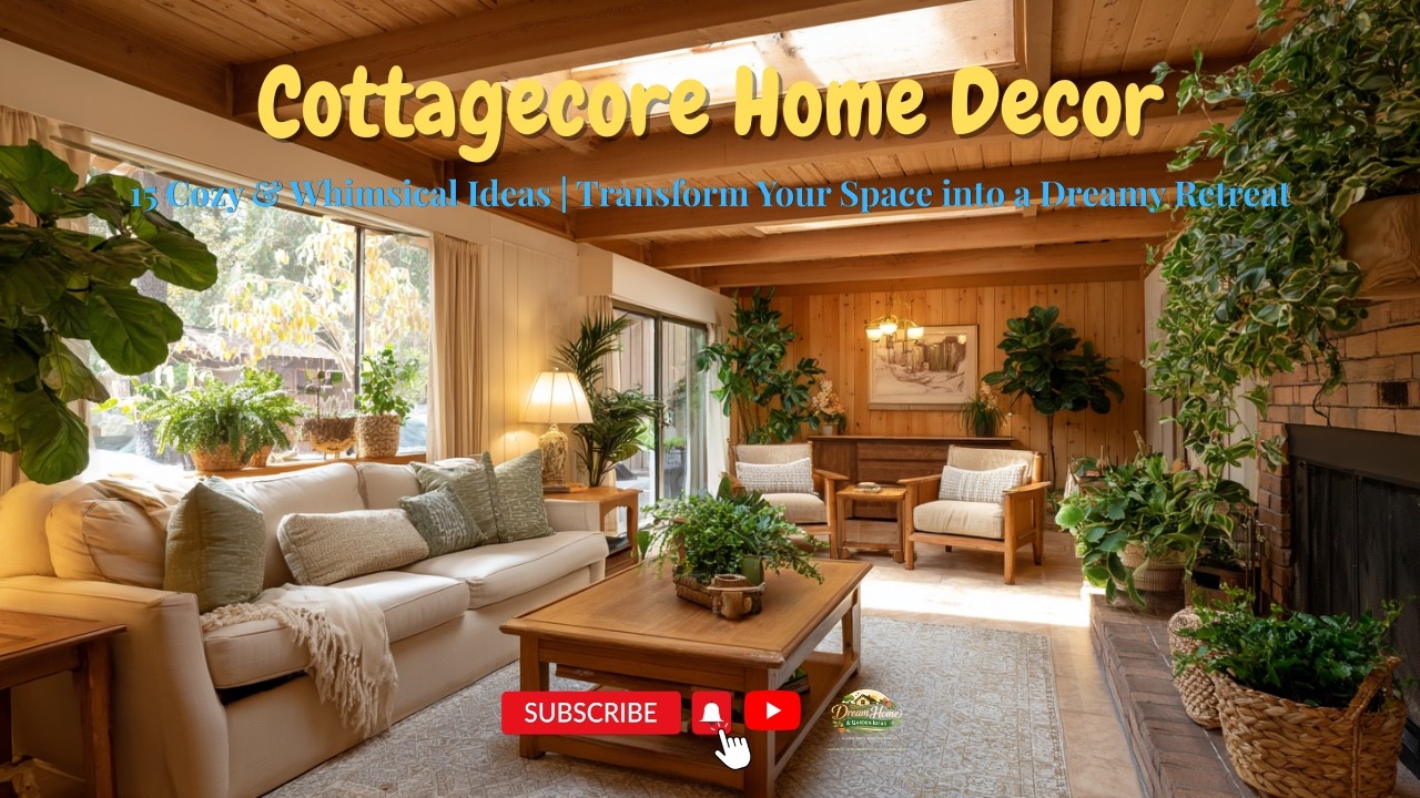 🌸 Cottagecore Home Decor | 15 Cozy & Whimsical Ideas 🕯️✨ Transform Your Space into a Dreamy Retreat