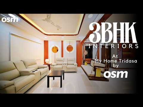 Rising 3BHK Interiors In My Home Tridasa | Designed and Executed by Osm Interiors 