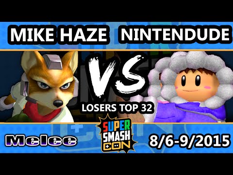 SSC - JJs | Mike Haze (Fox) Vs. VGz | Nintendude (Ice Climbers) SSBM Losers - Smash Melee