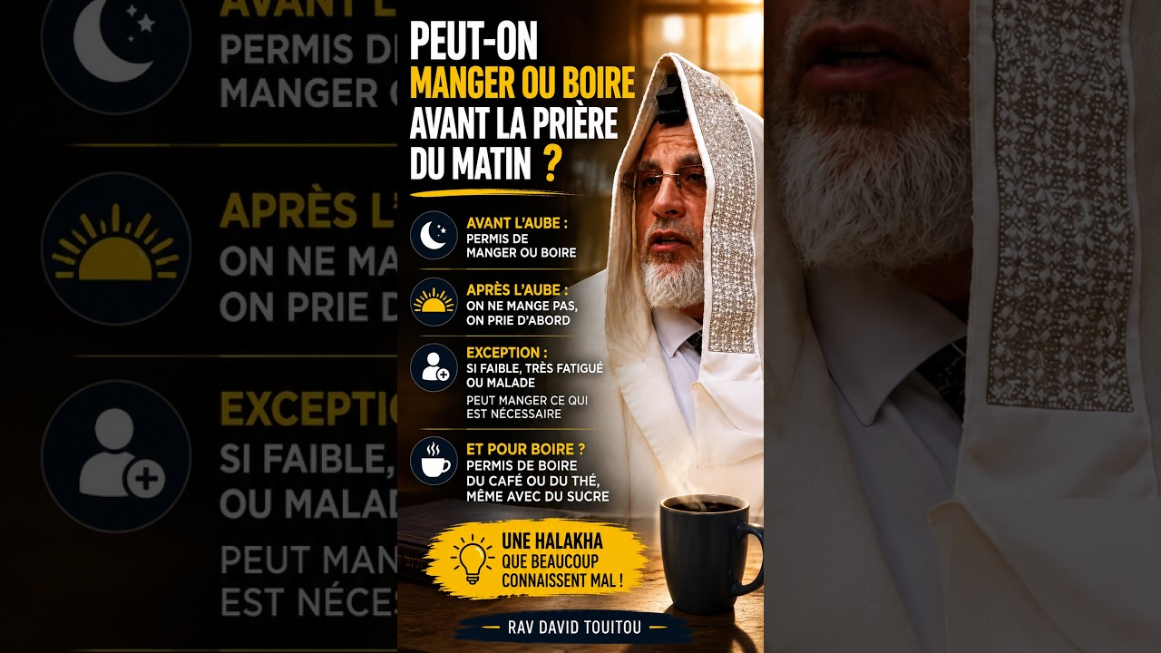 ☕ Peut-on manger ou boire avant la prière du matin ?